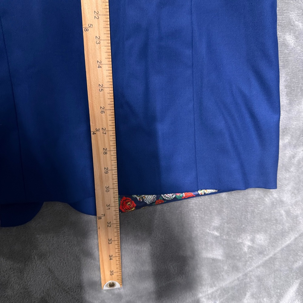 Indochino Custom Suit Mens 46R 43x27 Wool Cashmere Skull Bespoke Luxury Wedding - Picture 14 of 16